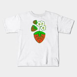 Strawberry Design Kids T-Shirt